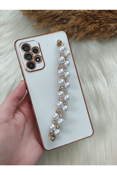 Aksesuarda Moda Samsung A53 Incili Lazer Kesim Kılıf