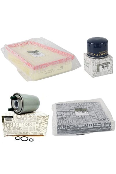 Genel Markalar Mais Renault Fluence 1.5 Dcı Filtre Bakım Seti ( Hava Filtresi - Yağ Filtresi - Yakıt Filt