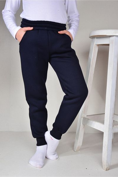 KİDSPİTİRCİK Unisex Παιδικό Navy Blue με τσέπες 3 κλωστών χοντρό φλις φούτερ