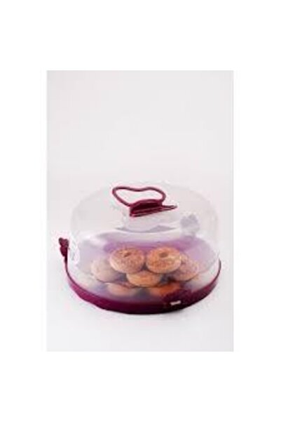 Bifirsat Kelebek Saplı Kapaklı Mekanizmalı  Kek Fanusu Asorti