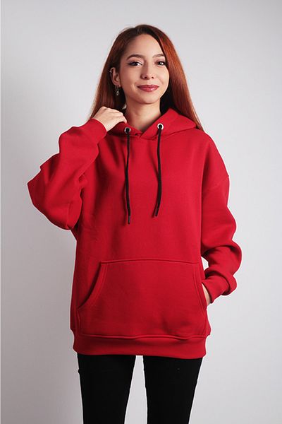 to COSMOS Unisex Oversize Pure Hoodie Red