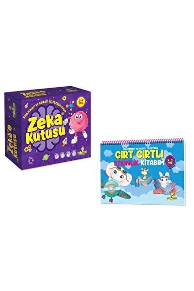 yükselen zeka 2'li Set Cırt Cırtlı Etkinlik Kitabı Ve Zeka Kutusu