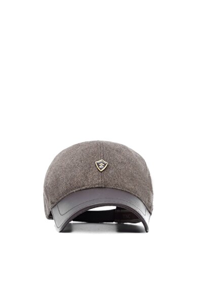 Tamer Tanca Чоловіча шкіряна шапка Шапка 524 Smr 379k Шапка Sk21-22