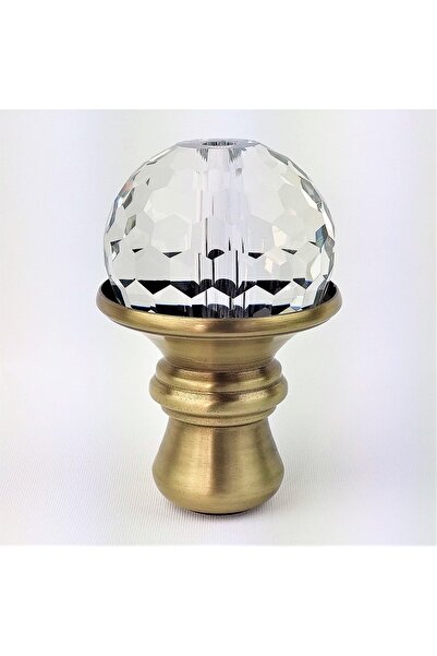 TGBATELIER Krıstalmeşale Camlı Pirinç Eskitme Tütsülük ,tüylük Obje Aksesuar