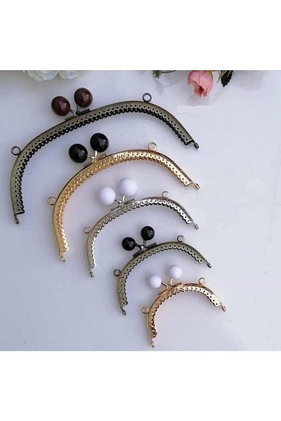 orhanucuzluk Κλιπ πορτοφολιού με λουράκι Pearl Stone Oval Antique (1 Τεμάχιο) 10 εκ