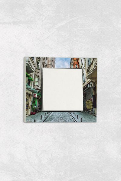 markcat Ovivo grano UV Printed Street Pattern White Single Decorative Switch Socket Frame Set