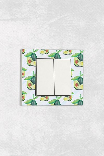 markcat Ovivo Grano (Double Switch Socket) UV Printed White Commitator Frame Included