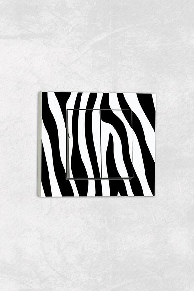 markcat Ovivo Grano (TWO KEY SOCKET) UV Printed Zebra Pattern White Comitator Frame Included
