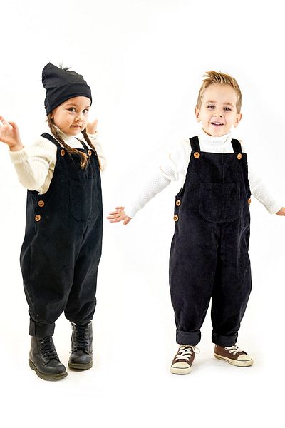 Catz Kids Black Velvet Velvet Jumpsuit