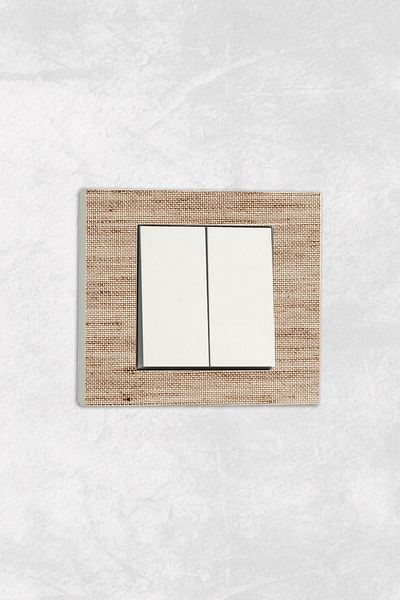 markcat Ovivo Grano (Double Switch Socket) UV Printed White Commitator Frame Included