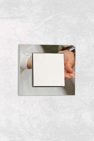 markcat Ovivo grano UV Printed Love Concept White Single Decorative Switch Socket Frame Set