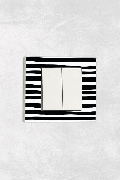 markcat Ovivo Grano (Double Switch Socket) UV Printed White Commitator Frame Included