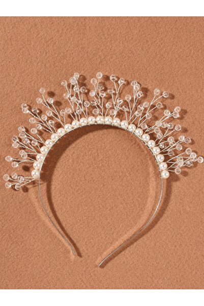 CSR Collection تاج مصنوع يدوياً من الكريستال واللؤلؤ الزجاجي