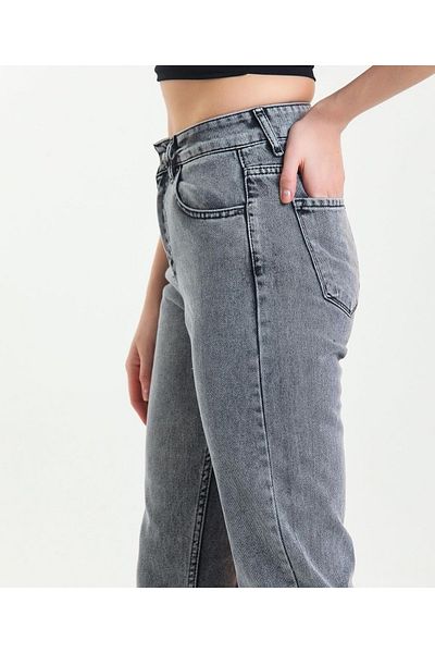 SHEVEGA S.t.a.r Snow Black Lycra Fit Mom Jean Jeans