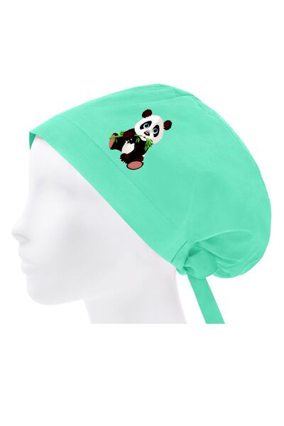 bonecim Bonnet Hijab Tema Panda Doctor Asistenta Spital Chirurgie Medicala Bo...