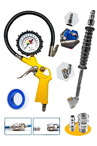 PROXTECH Yüksek Kalite 220 Psı Saatli Lastik Şişirme Hava Tabancası, Lastik Ş...