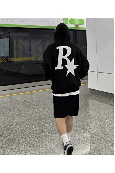 Touz Satu Moda & Rock Star Oversize Unisex Sweatshirt Hoodie