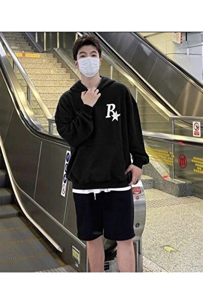 Touz Satu Moda & Rock Star Oversize Unisex Sweatshirt Hoodie