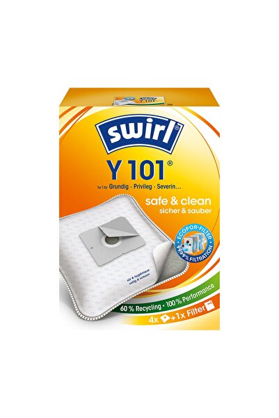 Swirl Y 101 Ecopor Grundig, Privileg Ve Severin Elektrikli Süpürgeler Için Toz Torbası