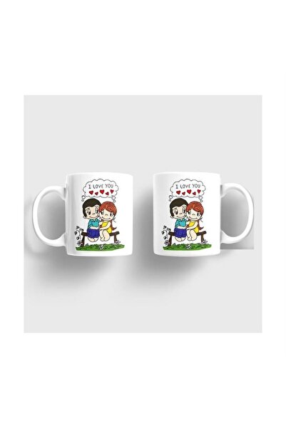 sıradışıhediyem أكواب Love Dear Couple (سيتم إرسال قطعتين)