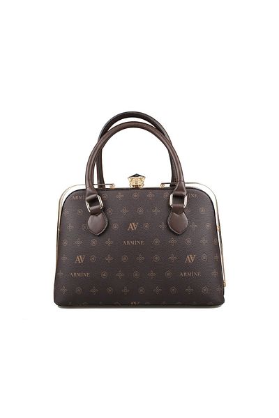 Armine 339 Brown Printed Women's Bag