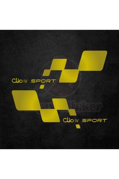 Akçay Sticker 30cm X 11cm Renault Clio 4 Sport Sticker Oto Sticker Sag Sol Ta...