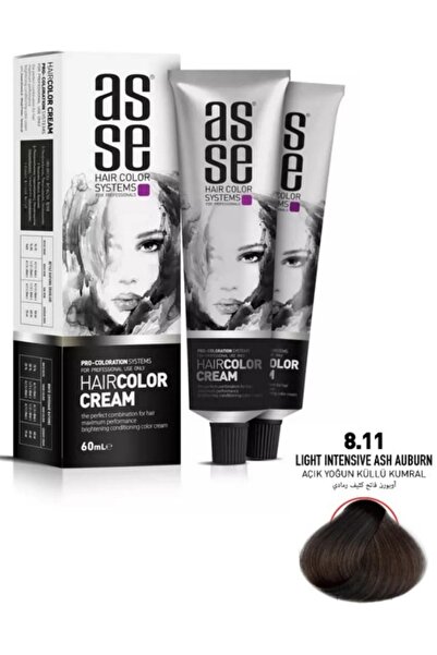 asse Hair Color Systems Saç Boyası 60 Ml. -8.11 Açık Yoğun Küllü Kumral