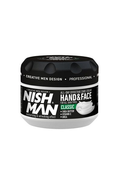 NISHMAN 300 Ml Shea Butter Supported Classic Skin Care Cream - For Hand and Face