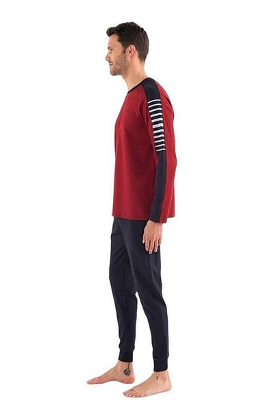 Mod Collection Crew Neck Cotton High Top Men's Pajamas Set