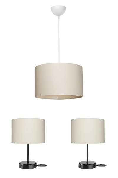 manogrup avize aydınlatma Arel Black Bedroom Lampshade Chandelier Lighting Set 22 Pieces