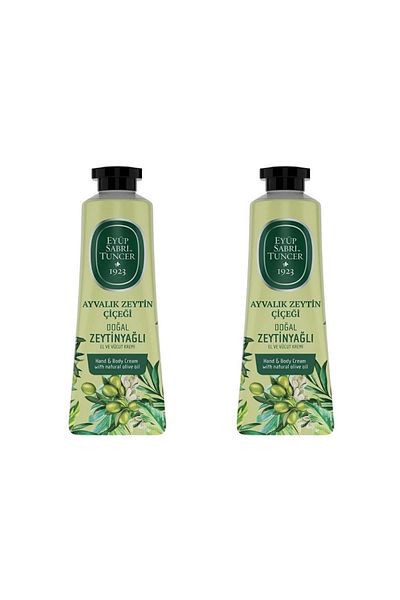 Eyüp Sabri Tuncer Ayvalık Olive Flower Patterned Hand and Body Cream - 50ml x 2