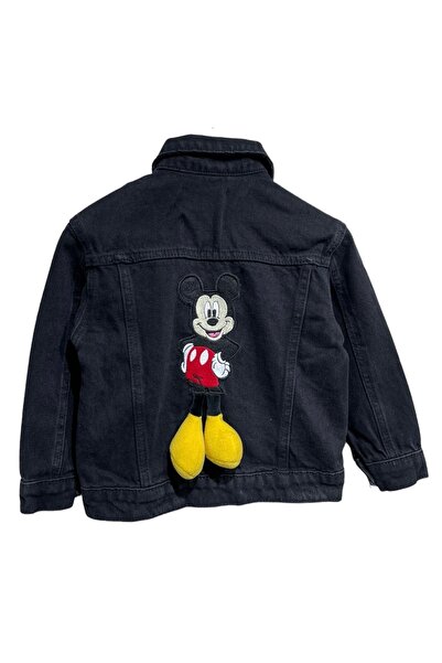 Pink Hippo Kids Unisex traper jakna sa Mickey Mouse motivom Sa aplikacijama