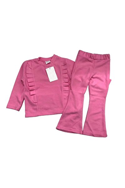 Pink Hippo Kids Detaljan volan za devojčice Rebrasto Selanik pletenje Tkanina...