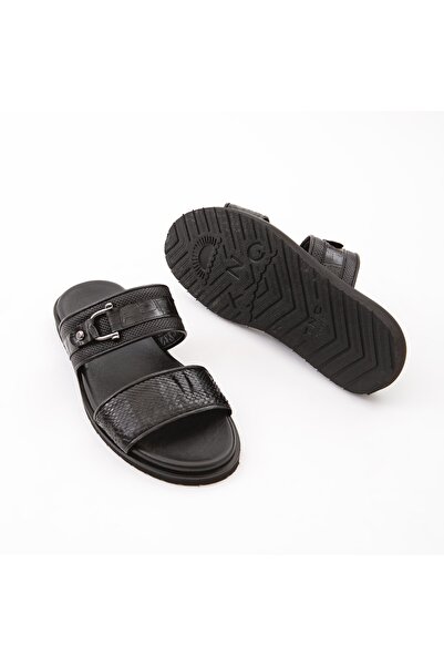 Tamer Tanca Ανδρικές δερμάτινες παντόφλες καθημερινές 537 363 Erk Trlk Y22