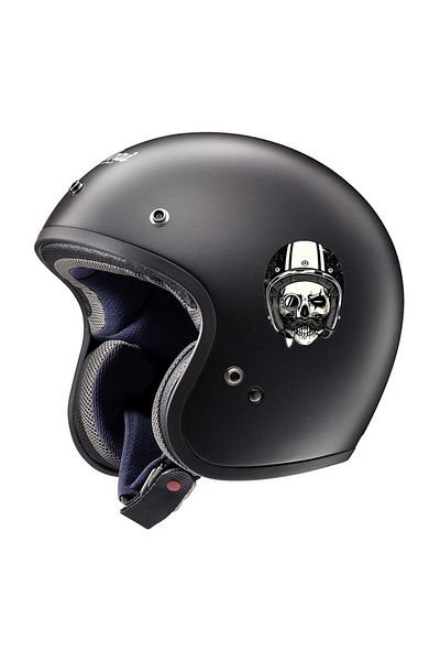 MegaSticker Autocolant pentru mașină și motocicletă cu craniu cu mustață de 13x10 cm - Camuflaj pentru cască și laptop