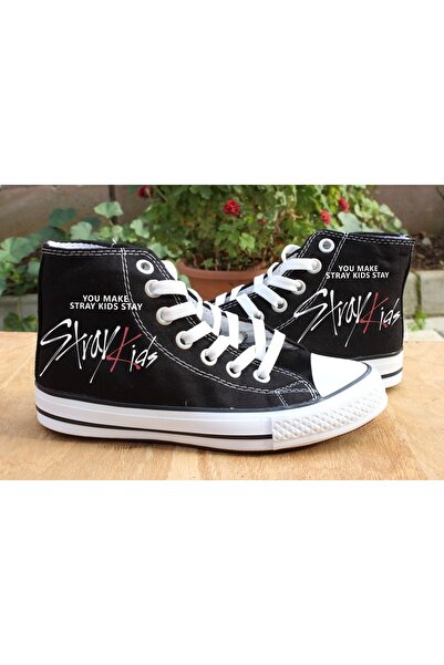 DENİKK Чорні полотняні туфлі з візерунками для бездомних дітей