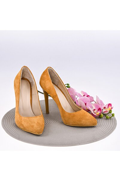 NOOSY __cs__ Dámské opálené boty na jehlovém podpatku z pravé kůže