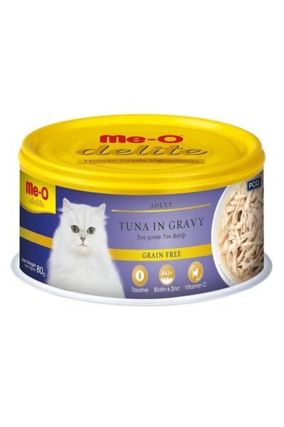 me-o 3 Adet Meo Delite Tahılsız Sos Içinde Ton Balıklı Yetişkin Kedi Konserve...
