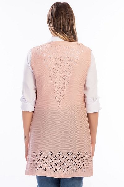 IŞILDA Women's Pink Vest