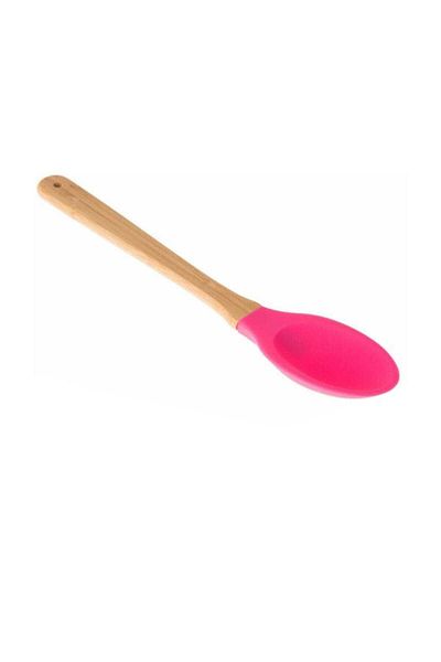 Ün-Ev Silicone Spoon with Bamboo Handle