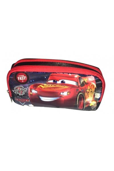 CARS Lisanslı Kalem Çantası Çift Gözlü (Kalemlik) 95860
