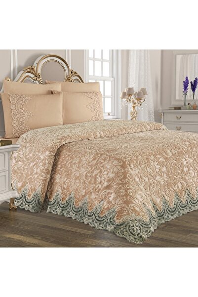 Genel Markalar Belenay Merissa Capuccino Çift Kişilik Battaniye Seti Çeyiz Seti