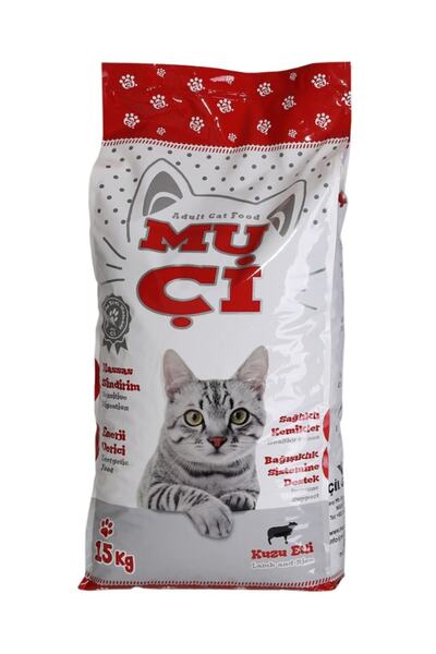 Muçi Kuru Kedi Maması Kuzu Etli 15 kg