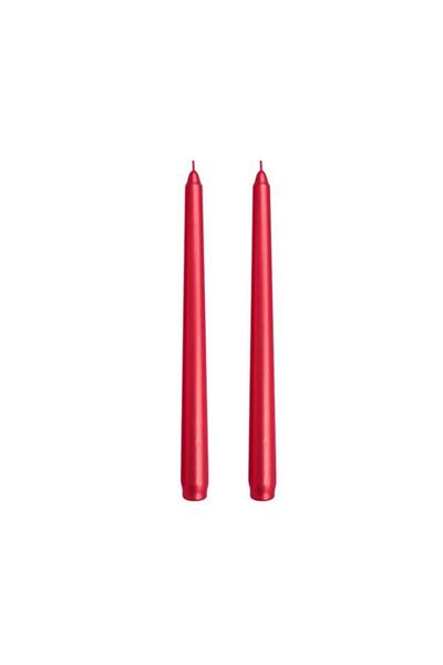 TO-Fİ-TA toptanfiyattarifesi To-fi-ta Şamdan Mum 2'li 25 Cm Kırmızı