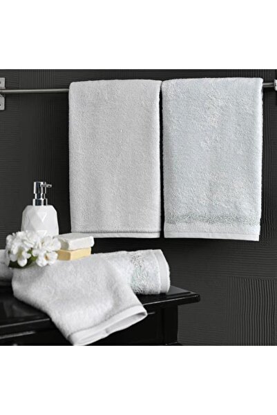 Taç Bambu Hamam Seti Romy Mınt&gri