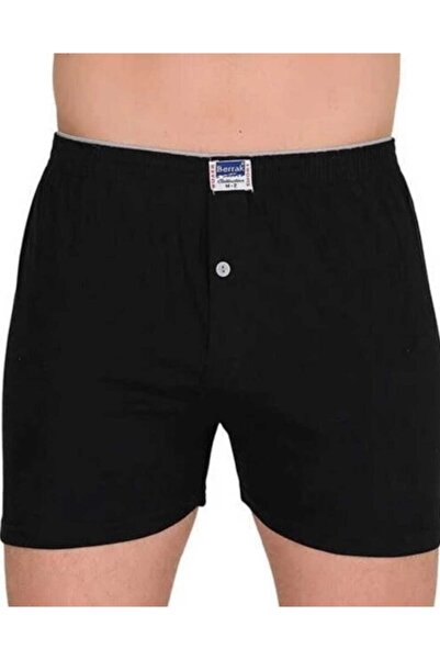 Berrak Muški 1" komad crne boje Pamučni džersej Pamuk sa dugmićima bokserice ...