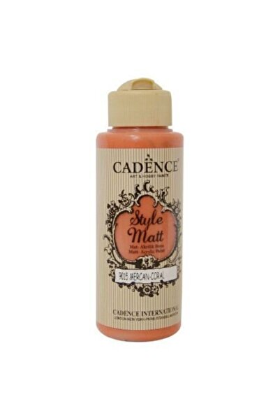 Cadence Style Matt Mat Akrilik Boya 9015 Mercan 120 ml