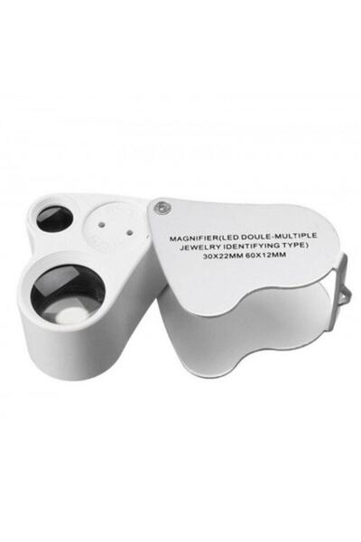 Genel Markalar Kuyumcular için Göz Büyüteç, Işıklı metal 30x22mm 60x12mm Lup