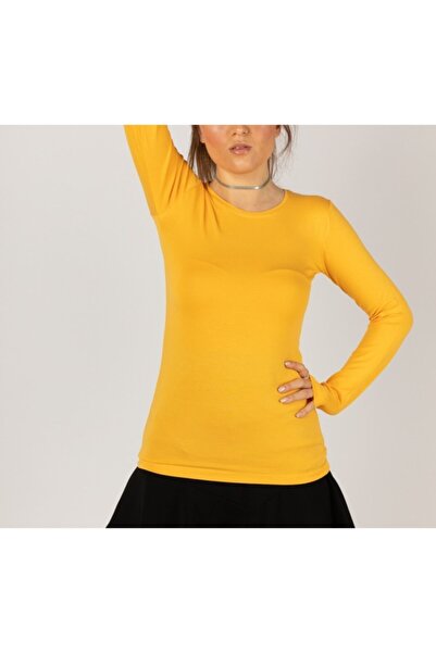 nacar çarşı Body de damă cu mânecă lungă din bumbac pieptănat Lycra