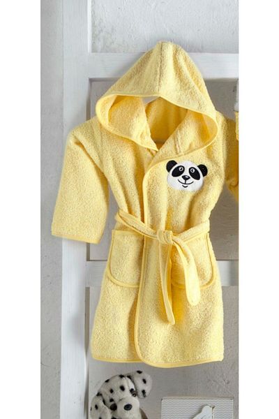 mixibaby Unisex Baby Yellow Bathrobe Set